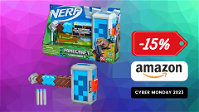 Nerf Minecraft Martello Lancia Dardi Stormlander, CHE PREZZO! Su Amazon risparmi il 15%