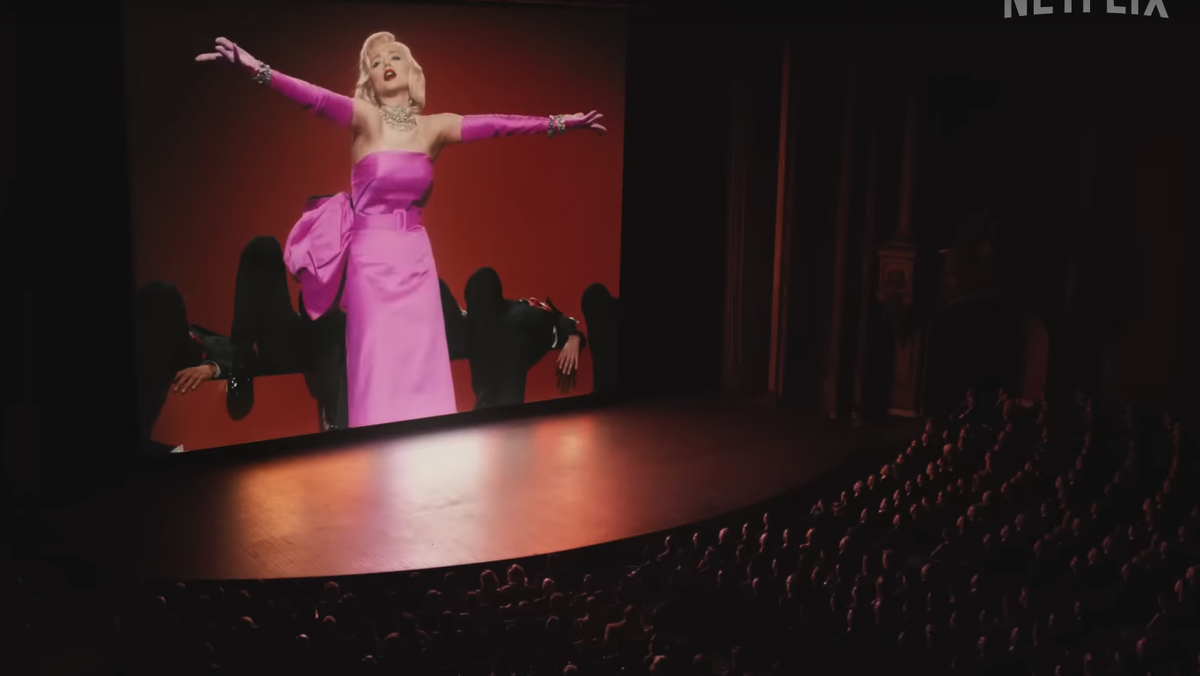 Immagine di Ana de Armas come Marilyn Monroe nel trailer di Blonde