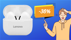 Copertina di Prezzo BOMBA su questi Auricolari Bluetooth Lenovo TWS! -36%