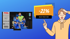Copertina di Prezzo BOMBA su questo TCL MiniLED TV 50”! -21%