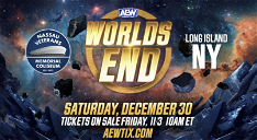 Copertina di AEW Worlds End: card e come vederlo in streaming