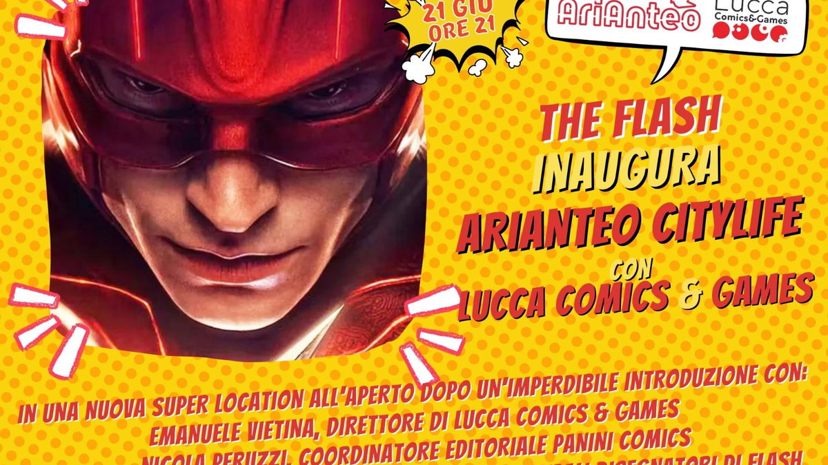 Immagine di The Flash protagonista dell'inaugurazione di Arianteo Citylife a Milano