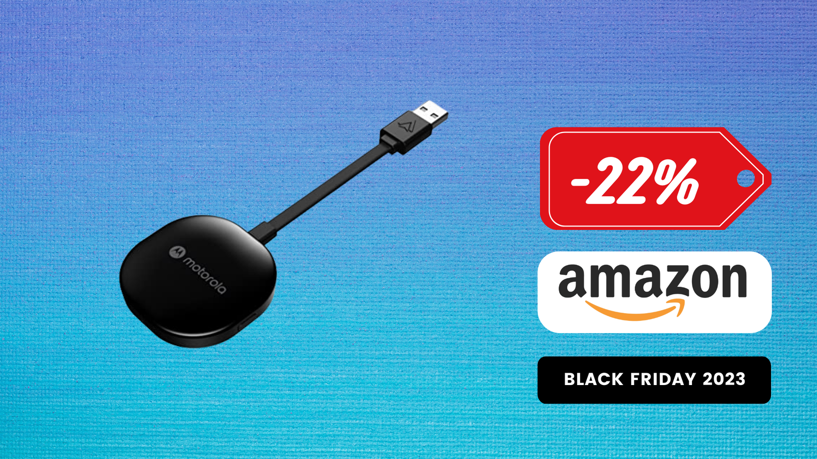 Immagine di SUPER sconto su questo utilissimo adattatore wireless per auto Motorola! (-22%)