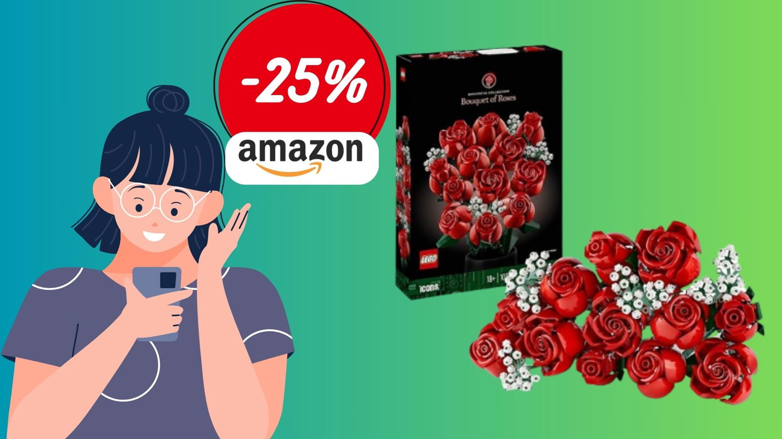 Prezzo SHOCK! Bouquet di Rose LEGO a meno di 45€! - CulturaPop