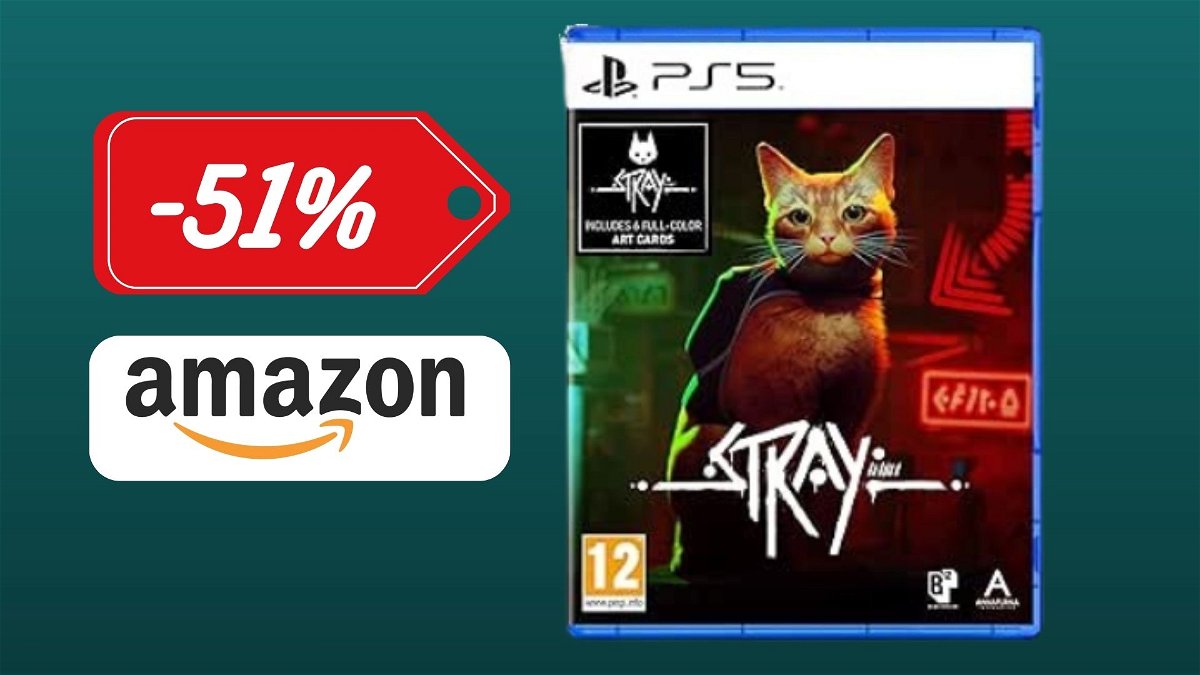 Il gioco Stray per PS5 CROLLA a MENO di 20€ su Amazon!