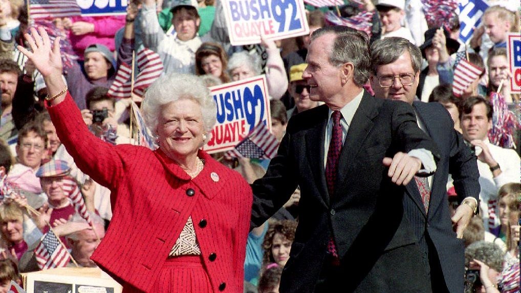Copertina di È morta Barbara Bush: la first lady d'America dalla chioma argentata