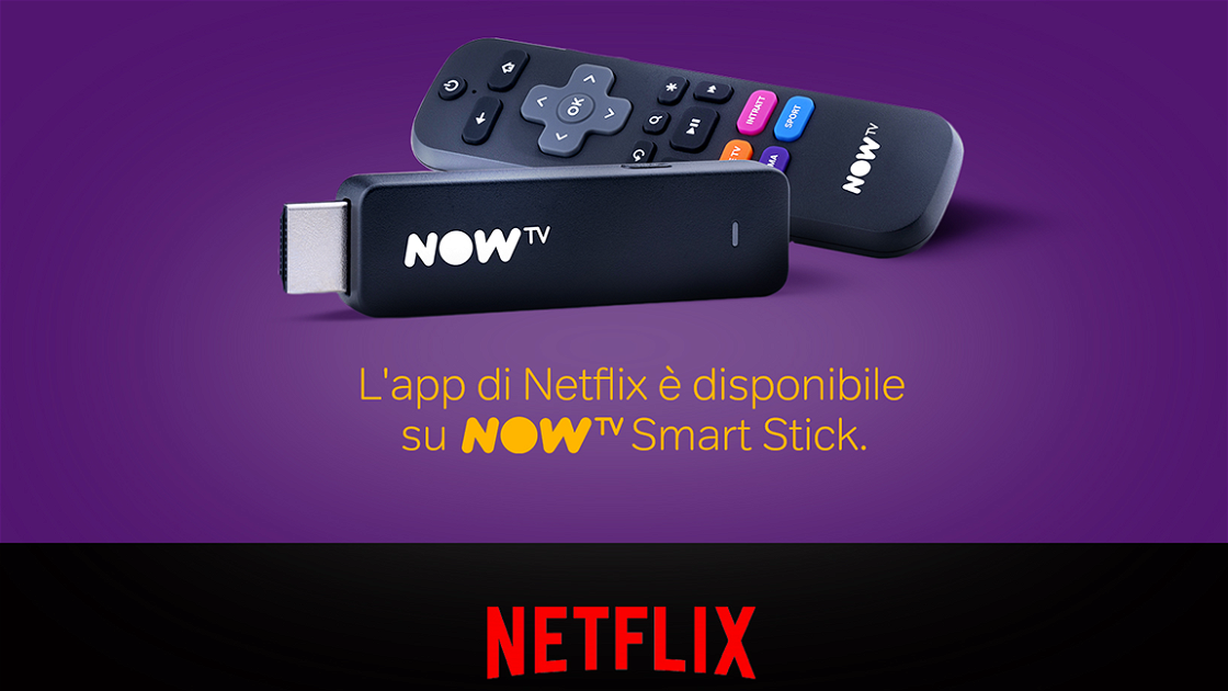 Copertina di L'app di Netflix è ora disponibile su NOW TV Smart Stick