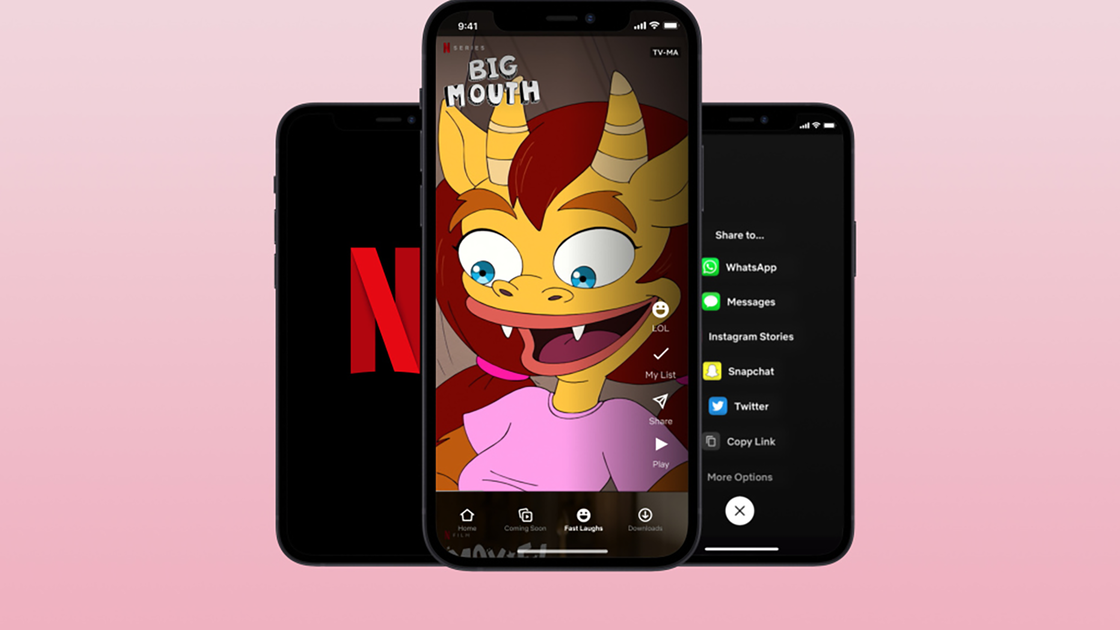 Copertina di Netflix, ecco Risate Lampo: clip divertenti in successione, ma solo su smartphone