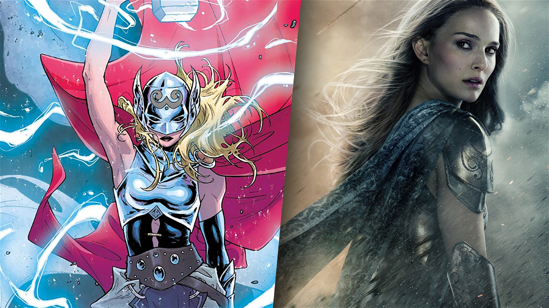 Copertina di Thor: Love and Thunder: un video mostra la trasformazione di Jane nella Potente Thor?