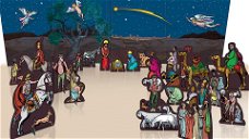 Copertina di Il Presepe di Andrea Pazienza, con i personaggi in 3D, è ora disponibile