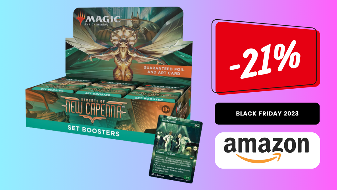 Copertina di Magic: The Gathering 30 Buste Strade di Nuova Capenna, SOTTOCOSTO su Amazon, AFFARE al -21%