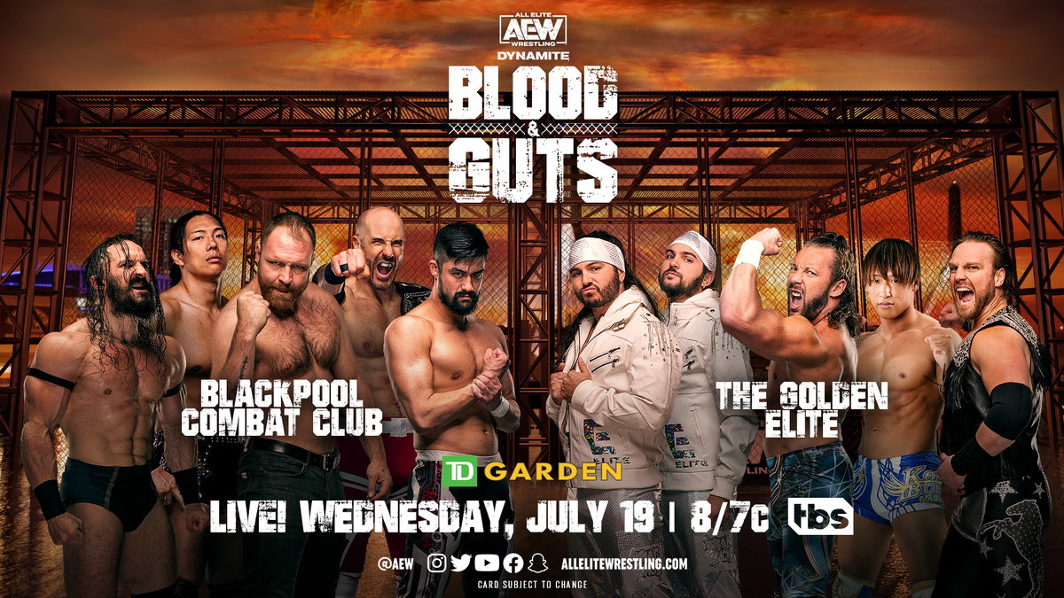 Immagine di AEW: svelati tutti i componenti del "Blood and Guts"
