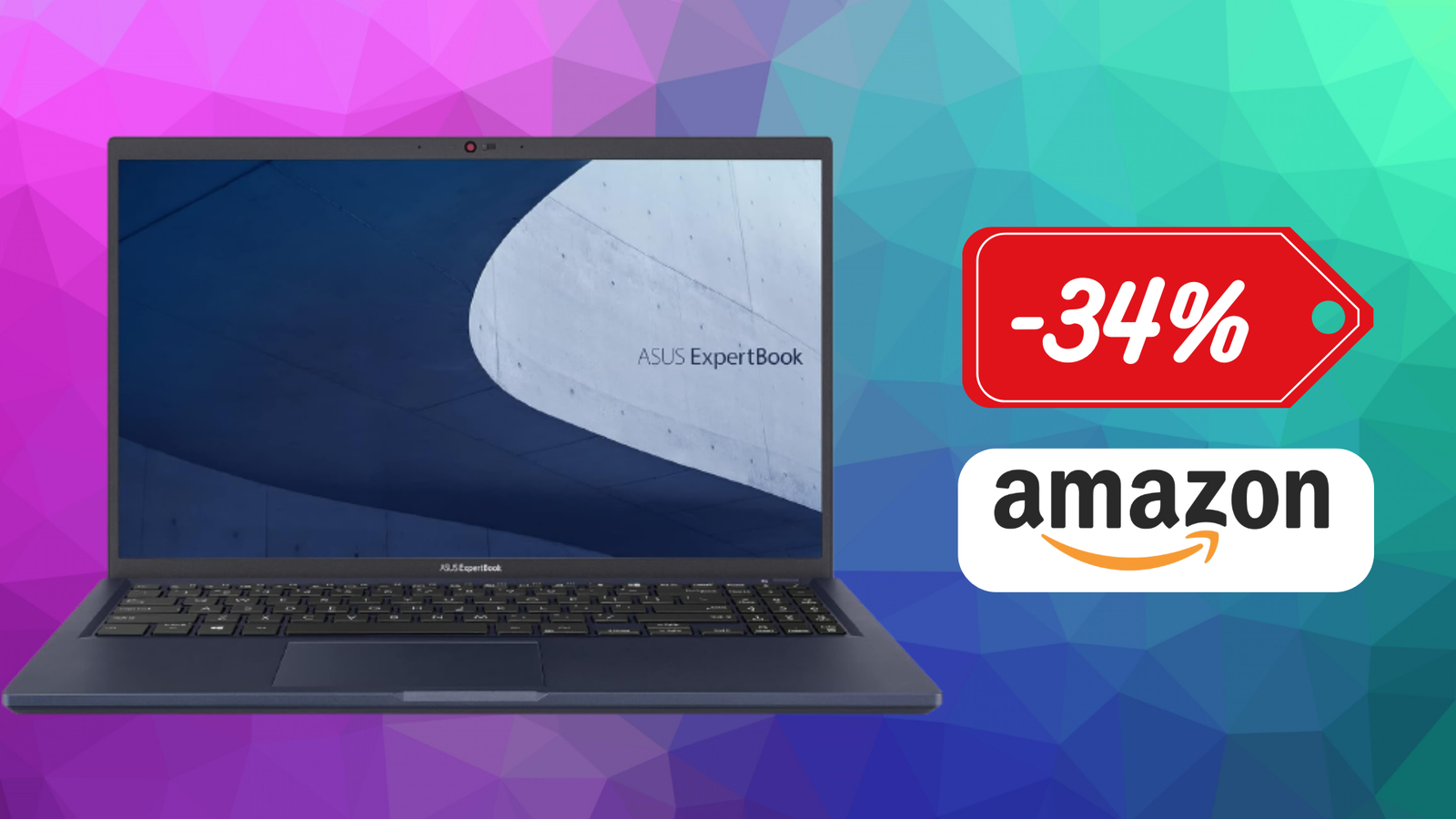 Immagine di ASUS ExpertBook B1, CHE PREZZO! Su Amazon risparmi il 34%