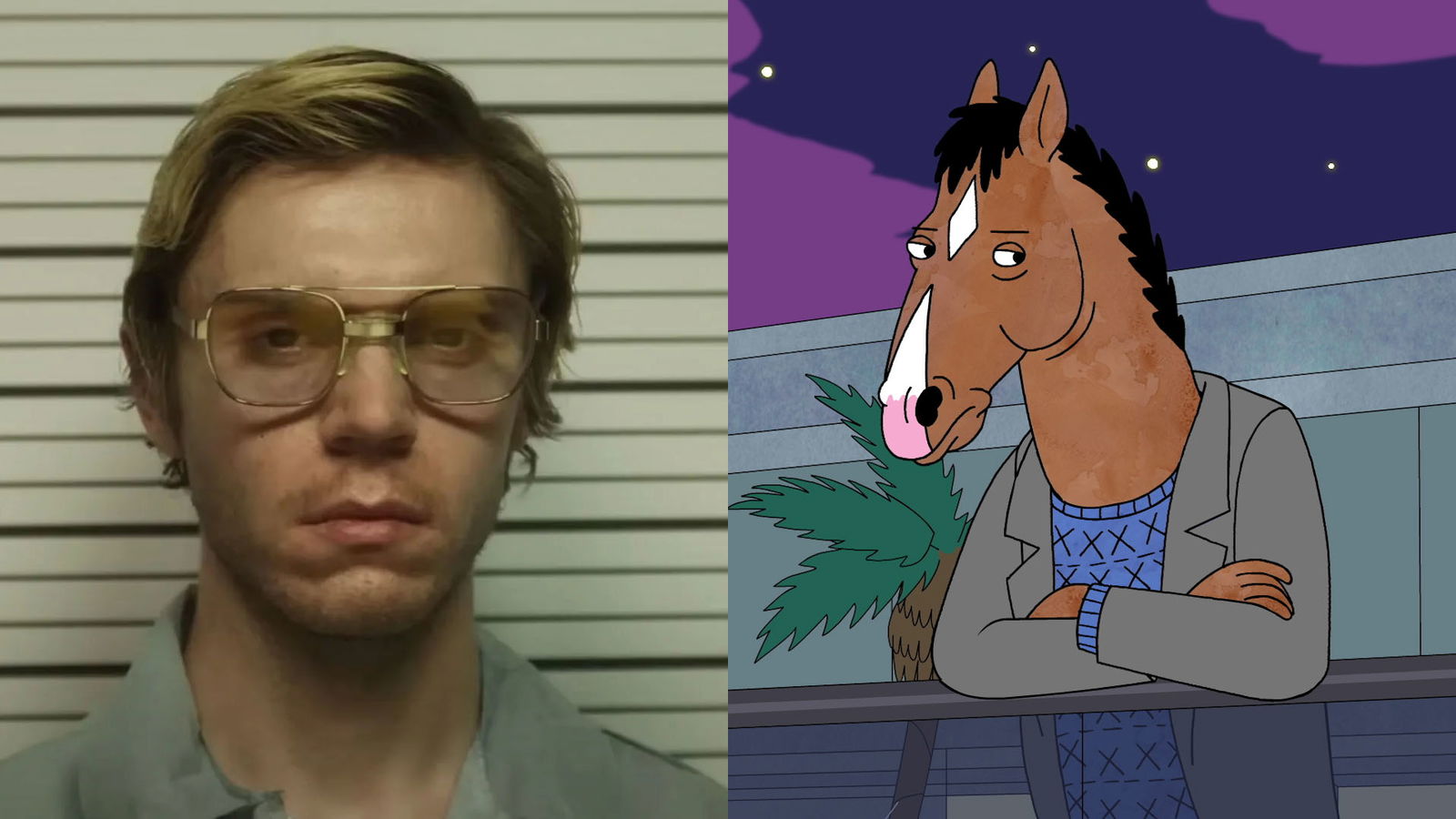 Immagine di Dahmer e Bojack Horseman accomunati da un elemento